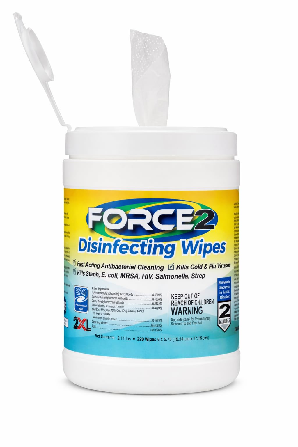Amazon.com: Force2 2XL Disinfecting Wipes – 220 Wipe Count